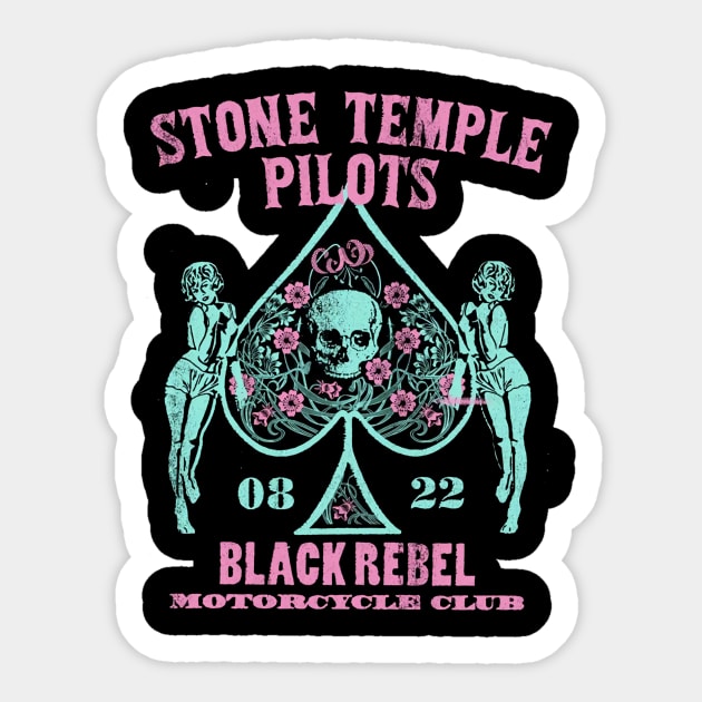 STP Black Club Sticker by The Red Bearded Realtor